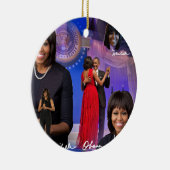Michelle Obama Keramik Ornament (Rechts)