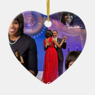 Michelle Obama Keramikornament