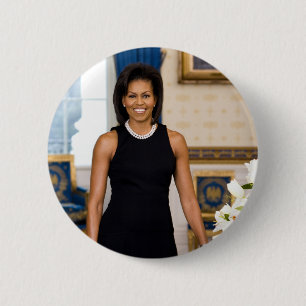 Michelle-Obama-Knopf Button