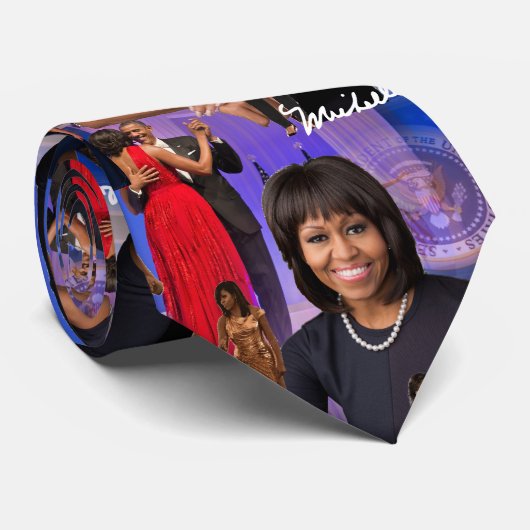 Michelle Obama Krawatte (Gerollt)