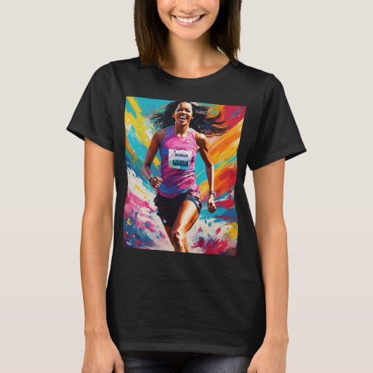 'michelle obama' läuft T-Shirt (Vorderseite)
