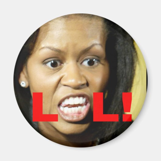 Michelle Obama LOL Magnet (Vorne)