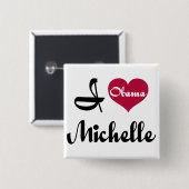 Michelle Obama lts Button (Vorne & Hinten)