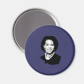 Michelle Obama Magnet (Vorderseite/Rückseite)