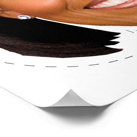 Michelle Obama Mask Poster (Ecke)
