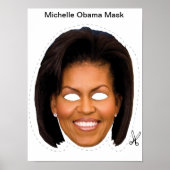 Michelle Obama Mask Poster (Vorne)