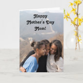 Michelle Obama Mother's Day 3 Karte (Gelbe Blume)