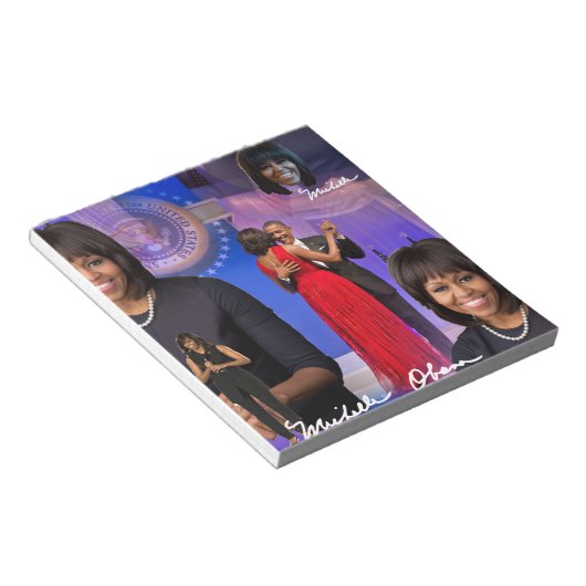 Michelle Obama Notizblock (angewinkelt)