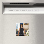 Michelle Obama Offiziell Portrait Square Magnet (In Situ (Geschirrspüler))