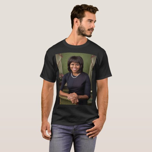 Michelle Obama Offiziell Portrait T-Shirt (Vorne ganz)