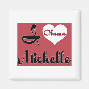 Michelle Obama pnk - besonders angefertigt Magnet