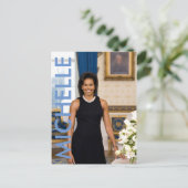 Michelle Obama Postcard Postkarte (Stehend Vorderseite)