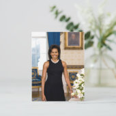 Michelle Obama Postkarte (Stehend Vorderseite)