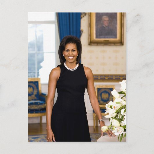 Michelle Obama Postkarte (Vorderseite)