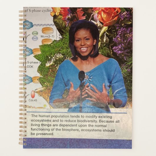 Michelle Obama Quote Biodiversity Climate Change Planer (Vorderseite)