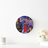 Michelle Obama Runde Wanduhr (Zuhause)