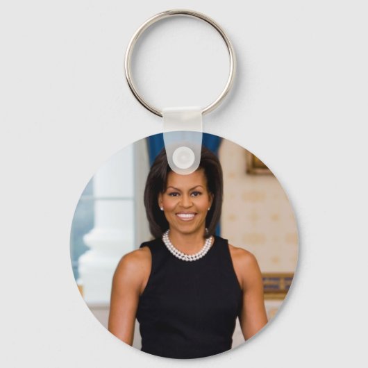 MICHELLE OBAMA Sammler Schlüsselanhänger (Vorderseite)