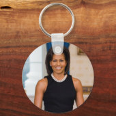 MICHELLE OBAMA Sammler Schlüsselanhänger (Vorderseite)