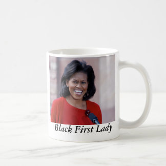 Michelle Obama, schwarzer First Lady Kaffeetasse