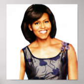MICHELLE OBAMA SMILING Poster (Vorne)