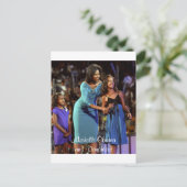 Michelle Obama und Daughters Postkarte (Stehend Vorderseite)