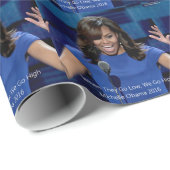 Michelle Obama "We Go High" Collectible Geschenkpapier (Rolleneckpunkt)