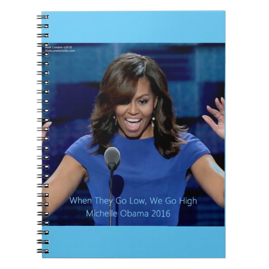 Michelle Obama "We Go High" Collectible Notizblock (Vorderseite)