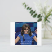 Michelle Obama "We Go High" Collectible Postkarte (Stehend Vorderseite)