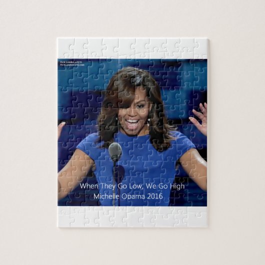 Michelle Obama "We Go High" Collectible Puzzle (Vertikal)
