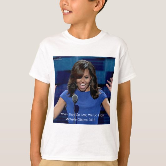 Michelle Obama "We Go High" Collectible T-Shirt (Vorderseite)