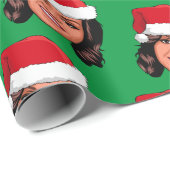 MICHELLE OBAMA Weihnachten Geschenkpapier (Rolleneckpunkt)