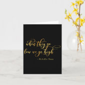 Michelle Obama, wenn sie niedrig werden, gehen wir Karte (Gelbe Blume)