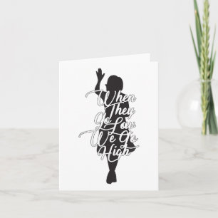 Michelle Obama Zitat - Wenn sie niedrig sind, gehe Karte