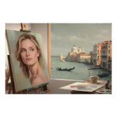 Michelle Pfeiffer Portrait in Progress - Pastel Poster (Vorderseite)