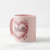 Michelle Pink Hearts Kombi-Tasse Tasse (Vorderseite Links)