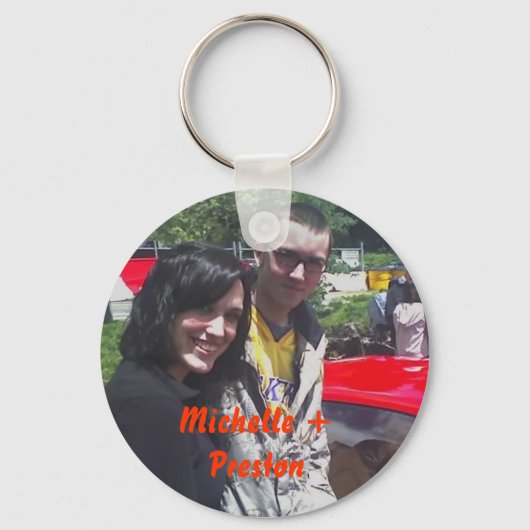 Michelle + Preston Schlüsselanhänger (Vorderseite)