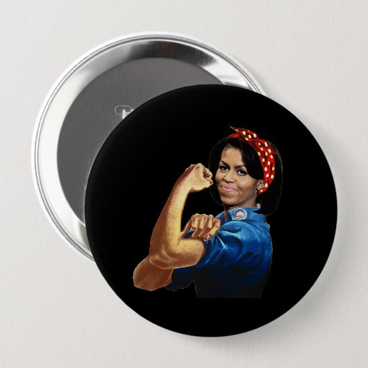 MICHELLE THE RIVETER BUTTON (Vorne & Hinten)
