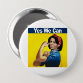 Michelle the Riveter - Ja, wir können.pnng Button (Vorne & Hinten)