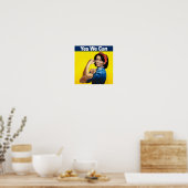 MICHELLE THE RIVETER - JA, WIR KÖNNEN.pnng Poster (Küche)