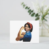 MICHELLE THE RIVETER POSTKARTE (Stehend Vorderseite)