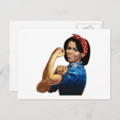MICHELLE THE RIVETER POSTKARTE (Vorne/Hinten)