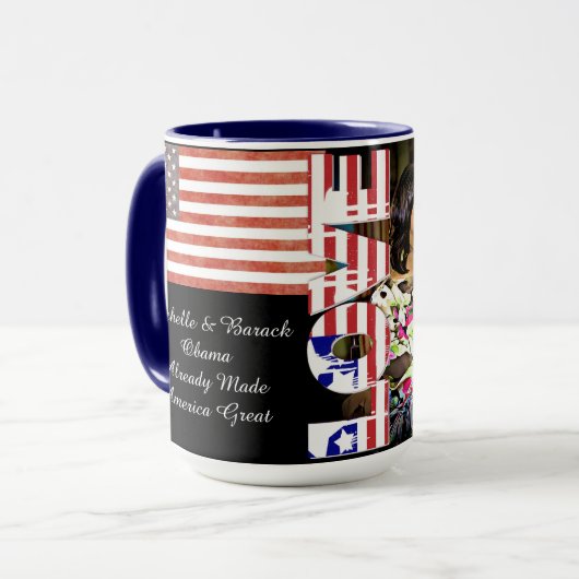 Michelle u. Barack Obama machten bereits Amerika Tasse (Vorderseite Links)