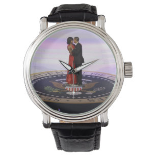 Michelle und Barack Obama Armbanduhr