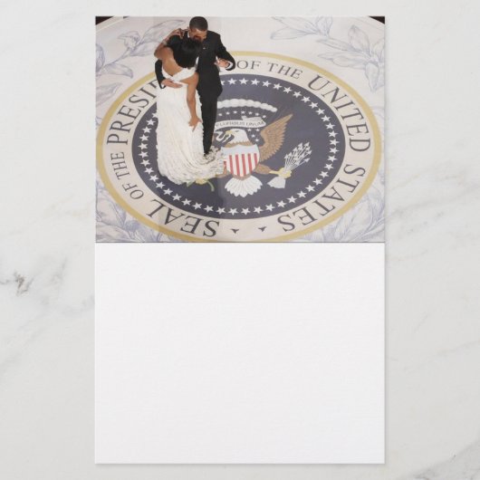Michelle und Barack Obama Briefpapier (Vorderseite)