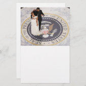Michelle und Barack Obama Briefpapier (Vorne/Hinten)