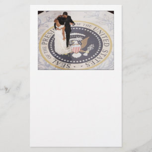 Michelle und Barack Obama Briefpapier