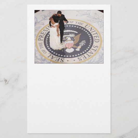 Michelle und Barack Obama Briefpapier (Vorderseite)