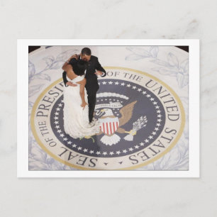 Michelle und Barack Obama Postkarte