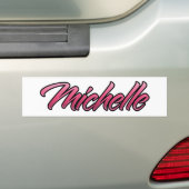 Michelle verblasst pink Aufkleber Sticker Autoaufkleber (Auf Auto)
