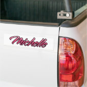 Michelle verblasst pink Aufkleber Sticker Autoaufkleber (Auf Lkw)